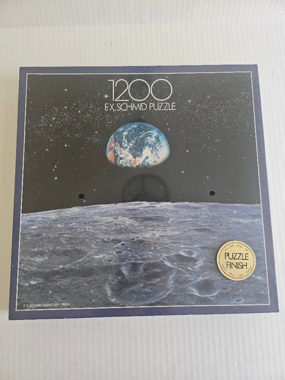 Vintage FX Schmid 1200 Piece Jigsaw Puzzle Space Astronomy View Earth from Moon